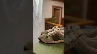 Unboxing Gucci Screener Trainer 🤯 Early Birthday Gifts 🎁 #gucci #unboxing #fyp