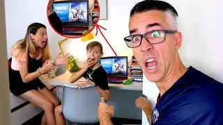 PILLAMOS A NICO JUGANDO FORTNITE EN CLASES