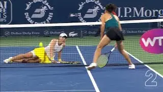 WTA TOP 5: Krásné přestřelky a obětavý skluz na síti