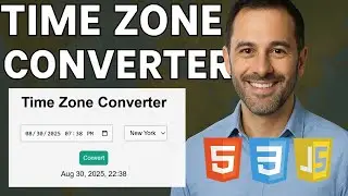 Convert Any Time Zone Fast | Using HTML, CSS, Javascript