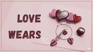 I Made Valentine’s Accessories from Clay 🤍 | Hair Clip, Earrings & Ring
