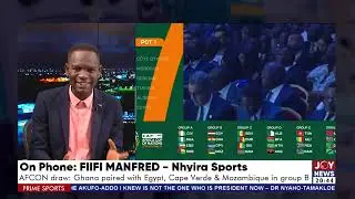 Prime Sports || 2023 AFCON Draw: Ghana paired with Egypt, Cape Verde & Mozambique in group B