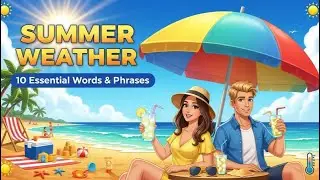 Learn English with Sandy: Talking About Summer | 10 New Words & Idioms
