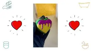 Painting this Lovely Melting Heart Bath Bomb!!!!!