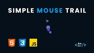 Simple Mouse Trail with Pure Html, Css and Javascript