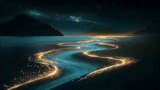 Abstract Glows: 2 HOURS Cosmic River for Deep Sleep, Meditation & Relaxation (4K Screensaver)