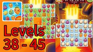 Farm Heroes Saga gameplay levels 38 - 45 ( iOS Android Games ) #farmheroessaga
