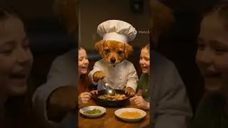 Puppy help children for giving food. #shorts #aifunbox #cutedog #cartoon #poorpuppy #dogrescue