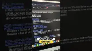 HTML Interview Questions -Frontend  #developers #development #interview #javascript #shorts  #react