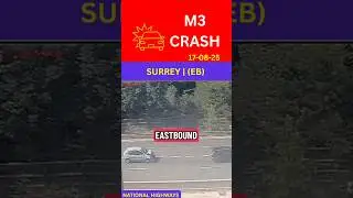 M3 TRAFFIC COLLISION ⚠️ | EASTBOUND  | 3 OF 4 LANES CLOSED ❌❌❌ | SURREY #traffic #uk #road #driving