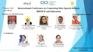 KFN Indian Chapter International Conference on Countering Hate Speech through IRD-ICD and Education