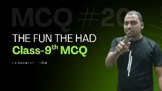 THE FUN THEY HAD 🔥 Class 9 English MCQ | JAC Board 2026 | Chapter-1 Most Important Questions #9th