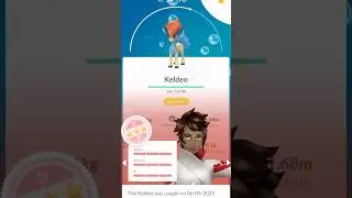 When I Got Hundo Keldeo in #pokemongo #shorts