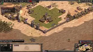 Age of empires 2 de,Celts vs Mongols, defence into halb siege.