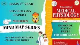 ENDOCRINE SYSTEM PART 3 -  THYROID GLAND BAMS/BHMS 1ST YEAR MIND MAP SERIES BY @OneStopAyurveda