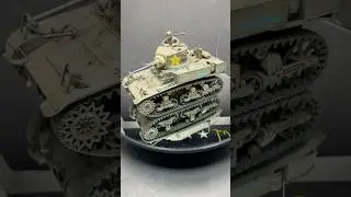 M3 Stuart US Light Tank #shorts #model #scalemodel #hobby