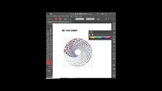 spiral text effect #adobeillustrator