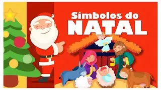 Símbolos do Natal: presépio, árvore de Natal, ceia, presentes, panetone e Papai Noel