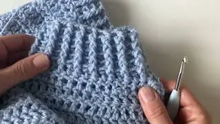 blue sweater cuff