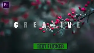text flicker effect premiere pro tutorial/ text editing/flicker effect