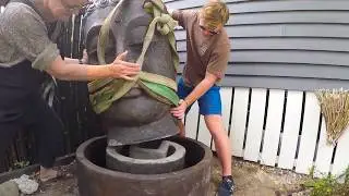 Our new fountain at the Secret Garden Waihi Beach