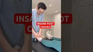 EXTREMELY LOUD AND SATISFYING FOOT CRACK!! #asmr #satisfying #osteopath #chiropractic