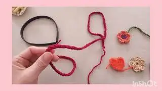Como enfeitar tiara com croch&ecirc; #tiara #feitoam&atilde;o #feitocomamor #artesanato.