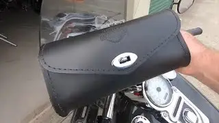 The Best & Easiest Way to Install a Harley Davidson Windshield Bag - How To