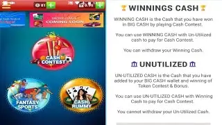 How to redeem Big Cash Unutilized amount.