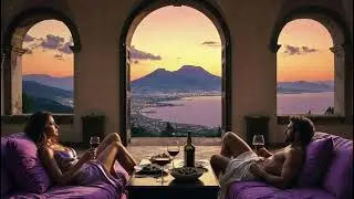 Nightfall in Ancient Naples | Smooth Relaxing Jazz Instrumental | Romantic Sunset Vibes