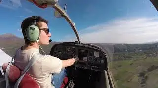 Traino alianti Montalto Dora decollo pista 32 - Robin DR400