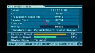 cara seting tv9 satelit palapa D