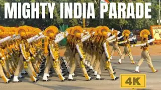 Republic Day Parade India | Grand March Past by Defense Regiments and Bands at Rajpath