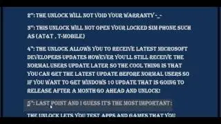 All you want to know about UNLOCKING windows phone 8 OR 10