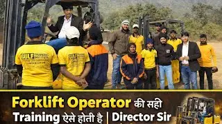 This is how proper training for a Forklift Operator takes place. Director Sir demonstrated it!! R...