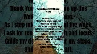 powerful Wednesday Morning Prayer 2026 | Strength, Focus & God&rsquo;s Guidance Today🙏 #jesus