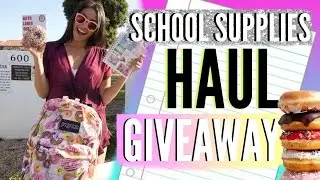 Back To School Supplies Haul 2015 + GIVEAWAY!