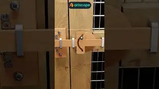 Clever Wooden Gear Door Latch