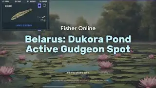 Active Gudgeon Spot | Belarus Dukora Pond | Fisher Online