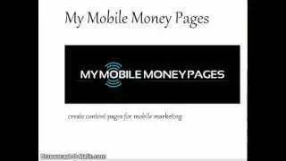 Don't Buy! My Mobile Money Pages | My Money Mobile Pages Review