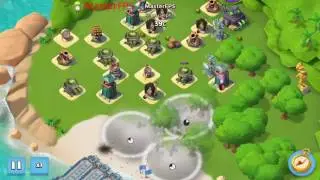 Boom beach attack warrior level 14/атаки воинами 14 уровня.
