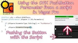 Looking at the OFX PushButton Parameter from a Script in Vegas