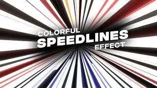 Colorful Speedlines Effect Animation | Motion Graphics