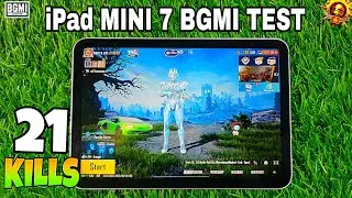 iPAD MINI 7 PUBG/BGMI TEST🔥A17 Pro Bionic chip😍 || FULL GYRO + 6 FINGER GAMEPLAY