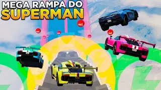 CORRIDA VAI e VOLTA NA MEGA RAMPA ONDULADA DO SUPERMAN NO GTA V ONLINE