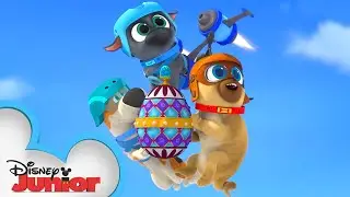 Bingo and Rolly Go to England 🇬🇧  | Puppy Dog Pals | Disney Junior