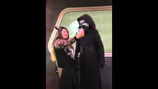 Meeting kylo Ren  at Star Wars launch bay