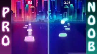 Tiles Hop EDM Rush ~ Noob vs Pro ~ Bang Bang - Ariana Grande