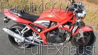 Suzuki Bandit400V Full Exhaust sound バンディット400V
