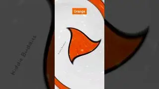 2 in 1😮 Learn orange color with triangle shape